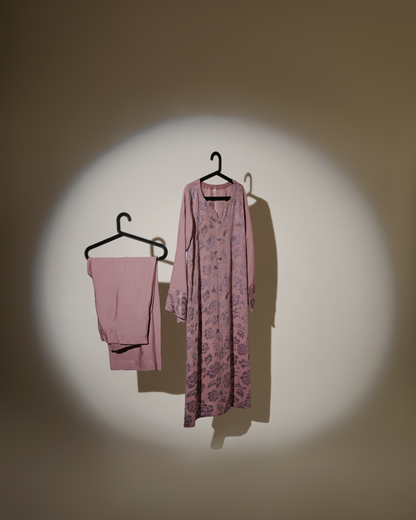 Pink Embroidered 2PC Stitched Shirt & Trousers - JB039