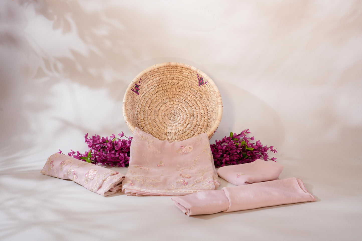 Blush 3PC Unstitched Chiffon - JB029