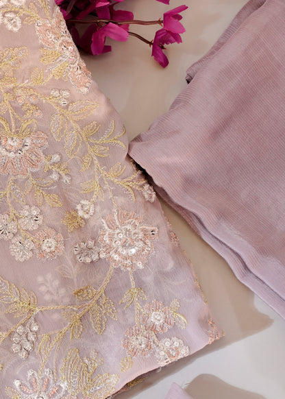 Mint 3PC Unstitched Chiffon - JB030