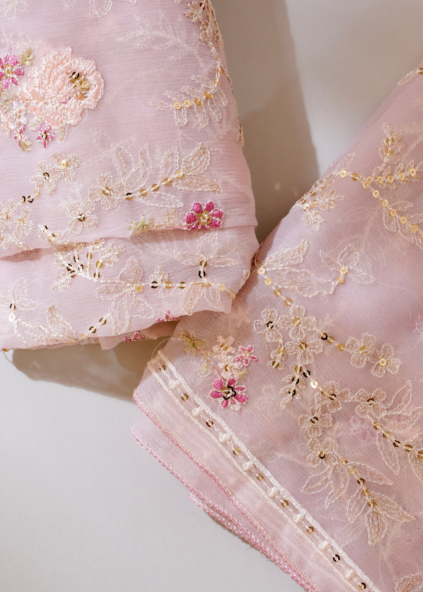 Blush 3PC Unstitched Chiffon - JB029