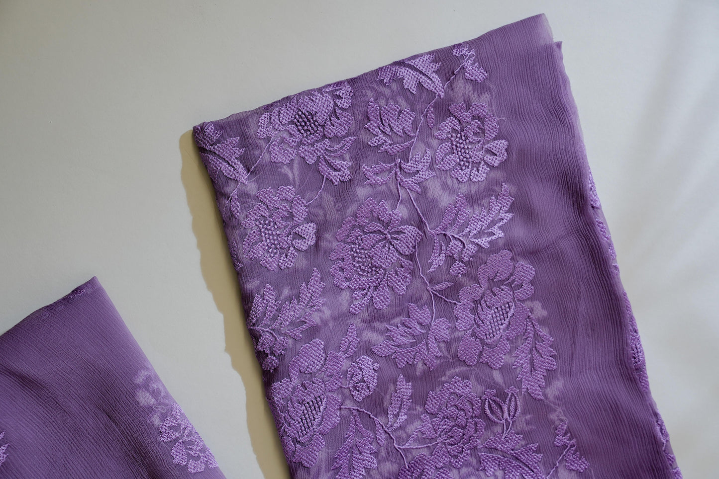 Purple 3PC Unstitched Chiffon - JB028
