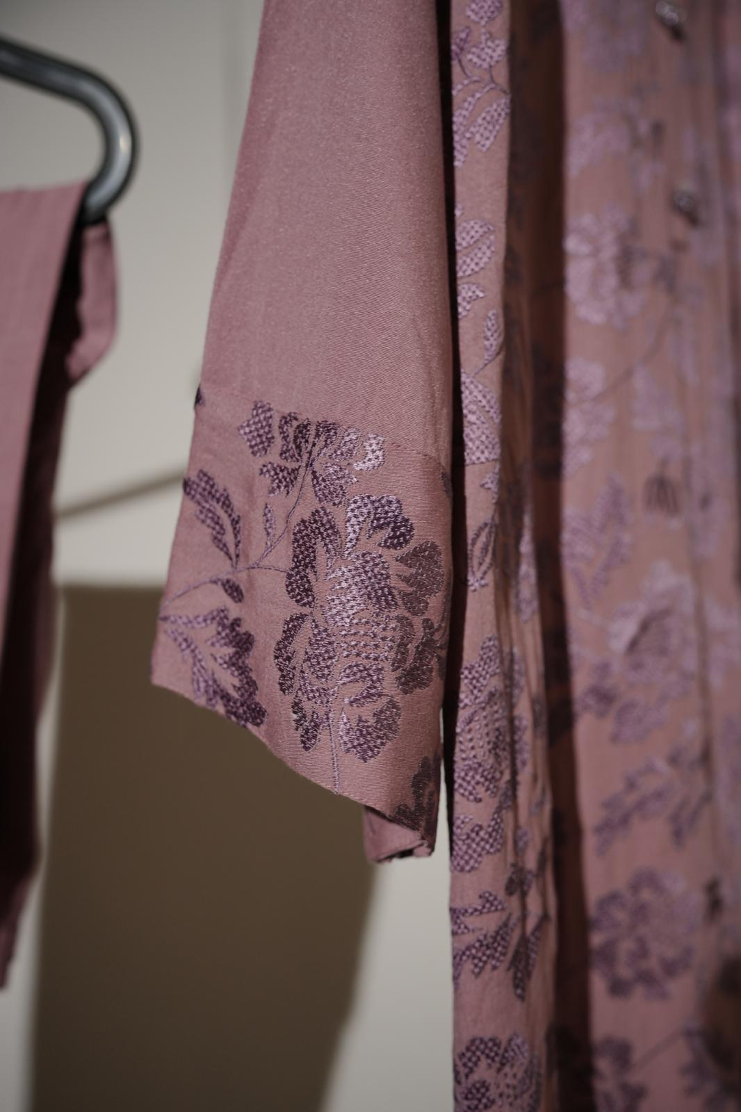 Pink Embroidered 2PC Stitched Shirt & Trousers - JB039
