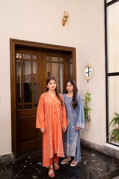 Saffron - 2PC Ready to wear