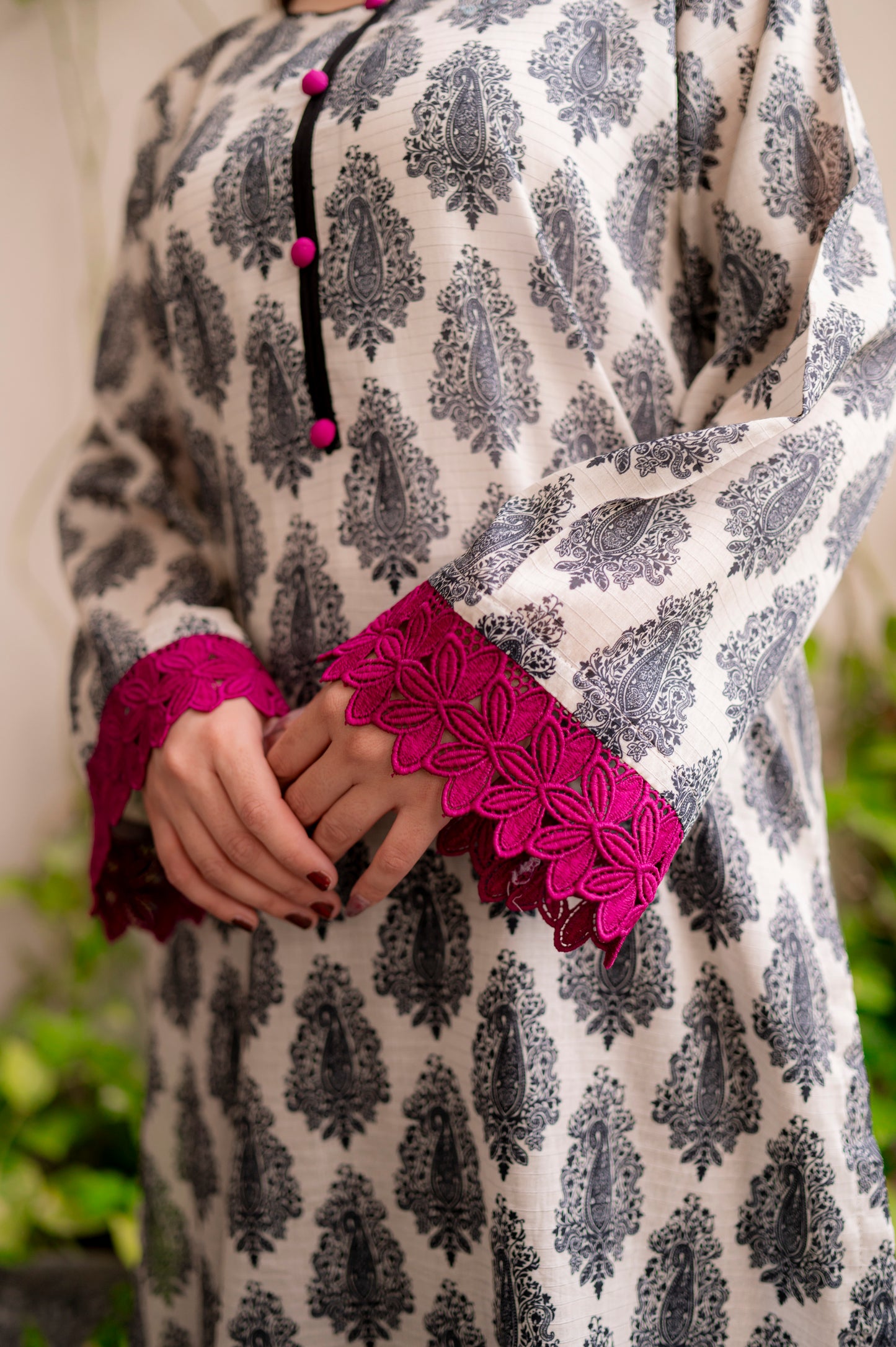 Stitched Print Straight Shirt + Farshi Shalwar