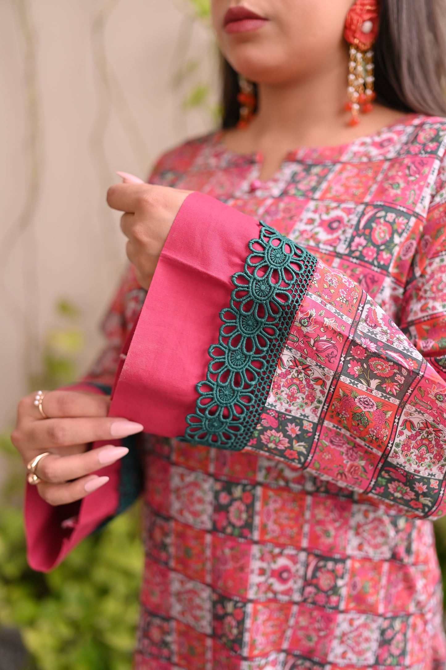 Stitched Printed Straight Shirt + Culottes
