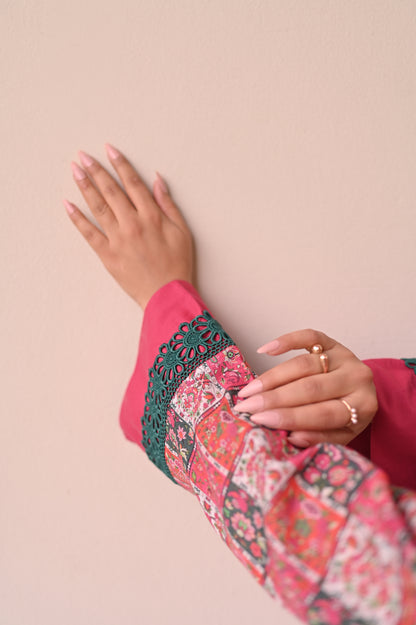 Stitched Printed Straight Shirt + Culottes