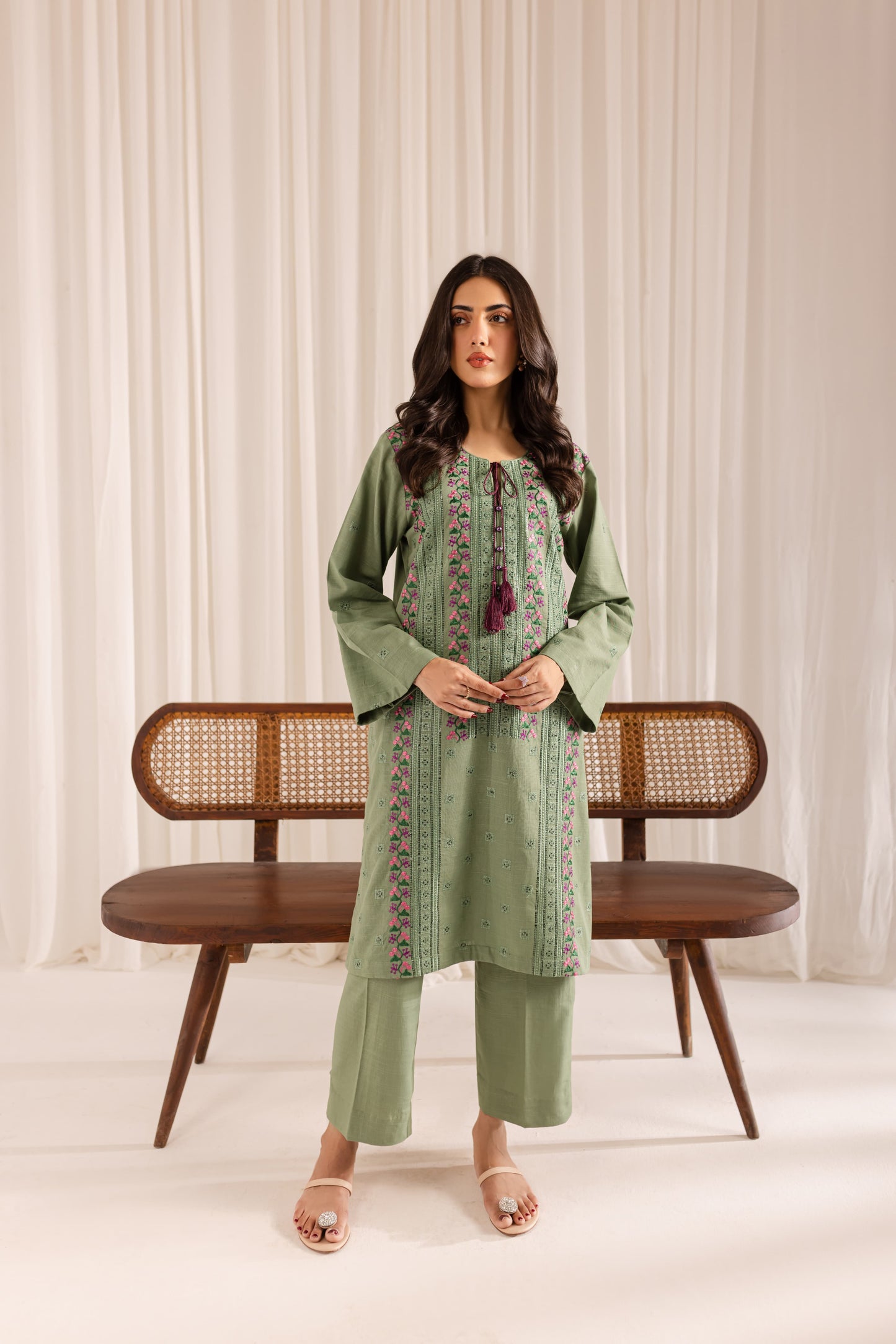 Zohra - 2Pc Embroidered Dress