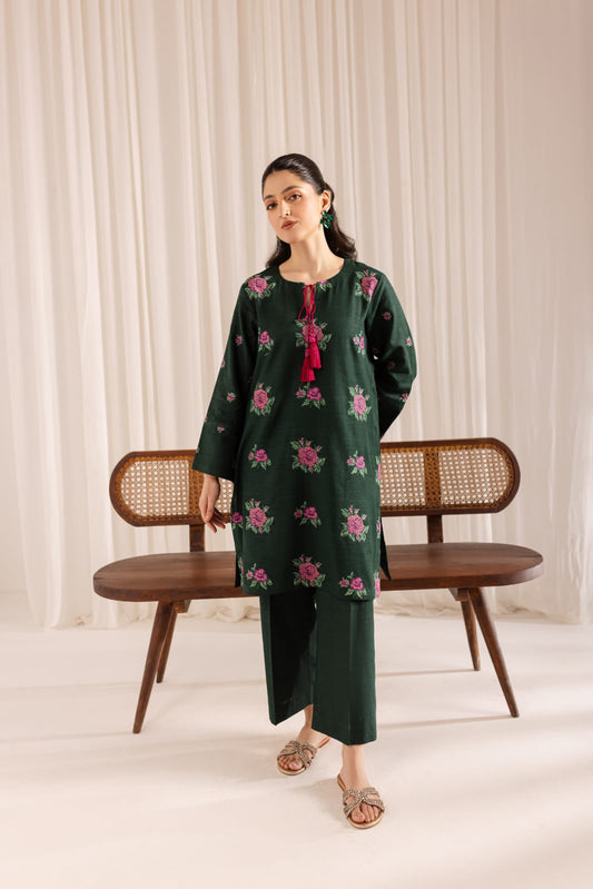 Sheen - 2Pc Embroidered Dress