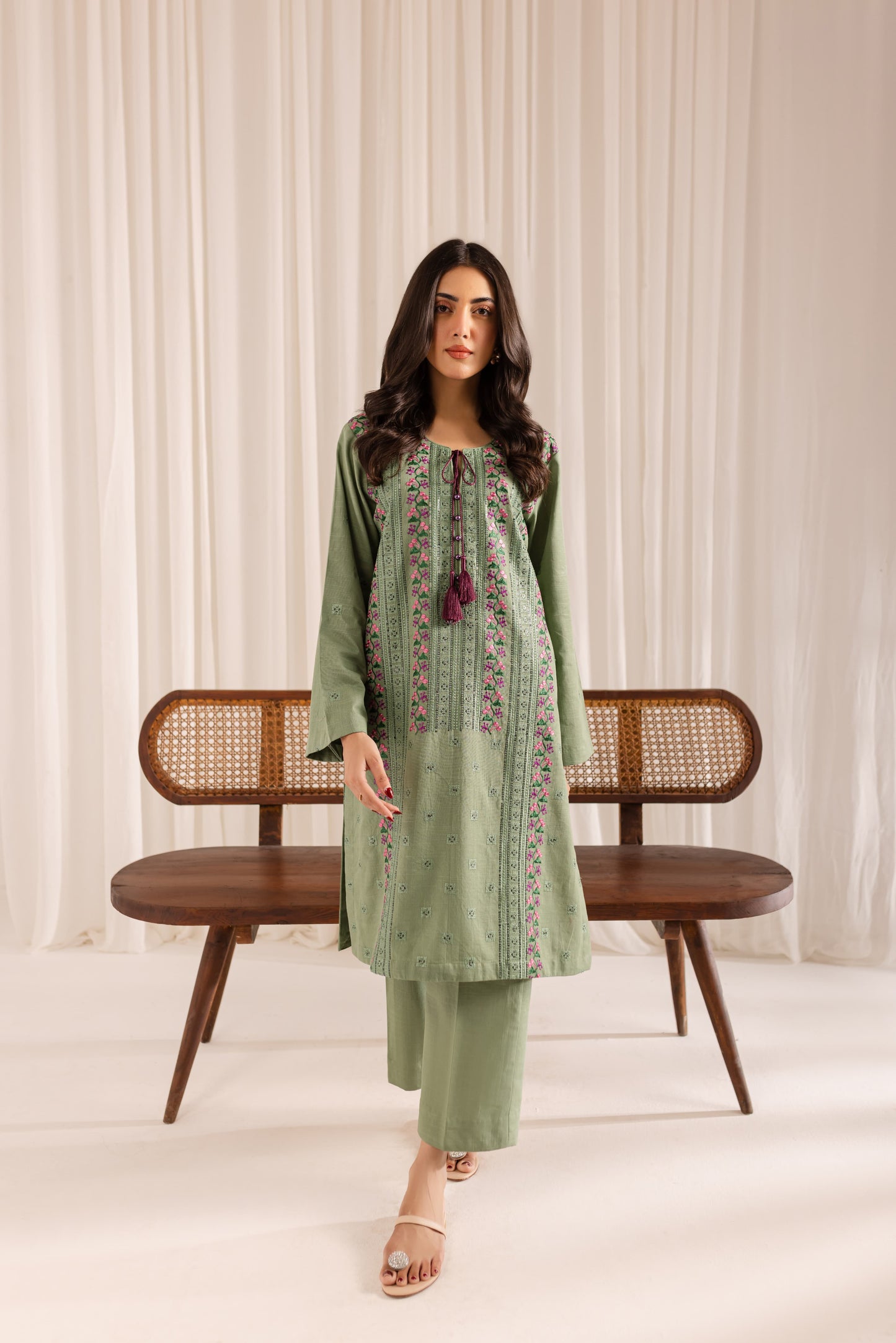 Zohra - 2Pc Embroidered Dress